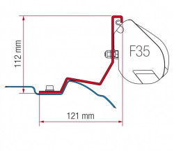 Adaptor pentru Fiamma 35 Pro: Mercedes Viano / Vito (> 2004)