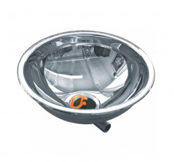 Chiuveta rotunda de inox cu sifon inclus, diametru 300 mm