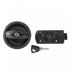 Incuietoare rotunda exterioara / interioara cu cilindru si cheie, Ø gaura 93mm