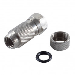 Mufă impermeabilă tip F pentru cablu coaxial ∅ 6,8 - 7,2 mm