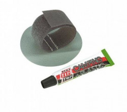 Inel cu velcro pentru fixarea betelor de cort, 6 buc