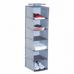 Organizator camping cu 5 compartimente, rafturi întărite 30x30x120 cm