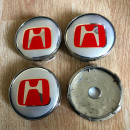 Centros de Jantes Honda 60/57mm cinza e vermelhos