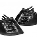 Piscas frontais BMW E46 Sedan pretos em LED