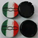 Centros de Jantes Fiat 500 bandeira italiana 60/55.5mm
