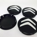 Centros de jantes Citroen 55/60mm pretos