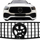 Grelha Mercedes GLE SUV W167 V167 GLE Coupe C167 Sport Package (2019-Up) GTR Panamericana Design All Black
