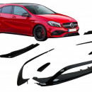 Splitters frontais com Lip Mercedes A-Class W176  W176 Facelift AMG Line (2015-2018)