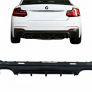 Difusor BMW F22 / F23 (2013-) M Performance Design preto brilhante