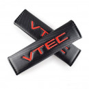 Almofadas de Cintos Honda Vtec tipo carbono