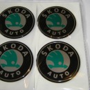Centros de Jantes Autocolantes Skoda 60mm