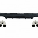 Difusor + Ponteiras BMW 2 Series F22 F23 (2013-) M Performance ponteiras cromadas