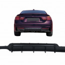 Difusor BMW Série 4 F32 F33 F36 (2013-2019) Coupé Cabrio M Design Esquerda Dupla Saída Preto
