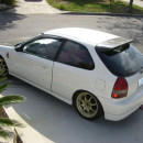 Aileron Honda Civic Ek 96-00 3 portas Spoon Aerodinamico