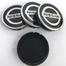 Centros de Jantes Nissan 60/55mm pretos