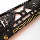 Placa de matricula + parafusos Porsche