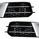 Grelhas Audi A1 RS1 pretas/cromadas