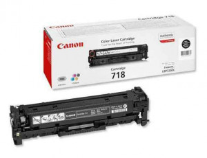 Canon CRG-718BK, Cartus toner original, Negru, 3400 pagini