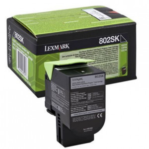 Lexmark CX310BK / 80C2SK0, Cartus toner original, Negru, 2500 pagini