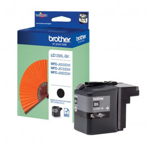 Brother LC129XL BK, Cartus original, Negru, 2400 pagini