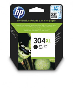 HP 304XL / N9K08AE, Cartus original, Negru, 300 pagini