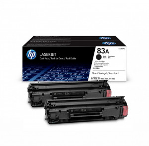 HP 83a / CF283AD, Pachet Cartuse toner originale, Negru, 2x 1500 pagini