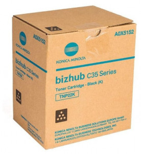 Konica Minolta TNP-22K / A0X5152, Cartus toner original, Negru, 6000 pagini