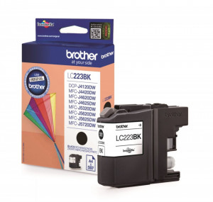 Brother LC223BK, Cartus original, Negru, 550 pagini