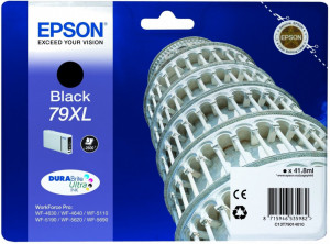 Epson T79XL BK / C13T79014010, Cartus original, Negru, 2600 pagini