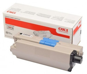 Oki C332BK / 46508716, Cartus toner original, Negru, 1500 pagini