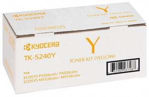 Kyocera TK-5240Y, Cartus toner original, Yellow, 3000 pagini