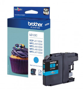 Brother LC123C, Cartus original, Cyan, 600 pagini