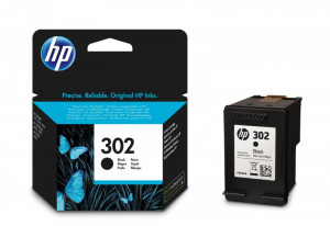 HP 302 / F6U66AE, Cartus original, Negru, 190 pagini