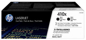 HP 410x / CF410XD, Pachet Cartuse toner originale, Negru, 2x 6500 pagini