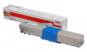 Oki C301C / 44973535, Cartus toner original, Cyan, 1500 pagini