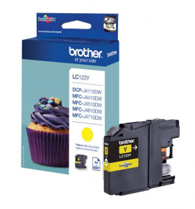 Brother LC123Y, Cartus original, Yellow, 600 pagini