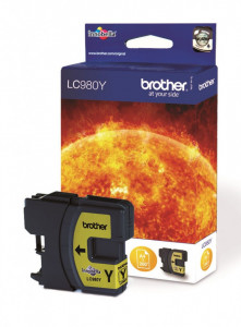 Brother LC980Y, Cartus original, Yellow, 260 pagini