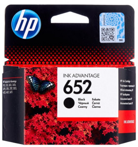HP 652 / F6V25AE, Cartus original, Negru, 360 pagini