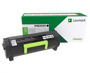 Lexmark MS317 / MX317 / 51B2000, Cartus toner original, Negru, 2500 pagini