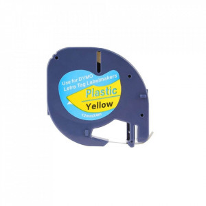Dymo DY91202, Banda compatibila, Galbena, 12mm x 4m - i-Aicon