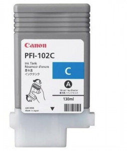 Canon PFI-102C, Cartus original, Cyan, 1500 pagini