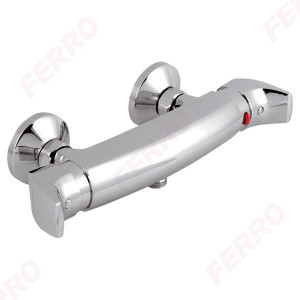 Baterie termostatata perete dus Metalia 57, crom fara accesorii - 57960/1,0