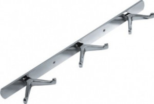 Cuier cu 3 agatatori duble Orfeus, crom