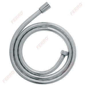 Furtun flexibil dus conic, PVC SilverFlex 150 cm, argintiu