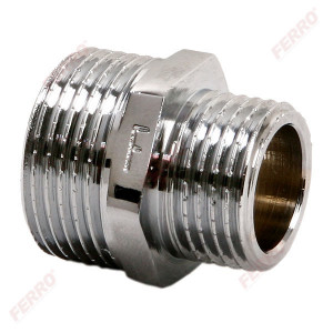 Niplu redus alama cromata 1/2"x3/8"