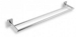 Portprosop bara dublu 60 cm Metalia 12, crom