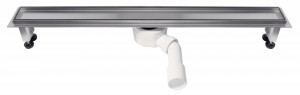Rigola dus inox L= 800 mm pentru placi ceramice cu sifon DN40/50