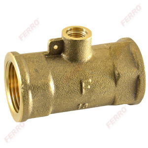 Teu redus din alama 3/4"xM10x3/4" pt. montaj senzor temperatura