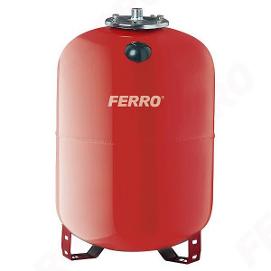 Vas de expansiune Ferro, 100L pentru apa calda, incalzire centrala cu montaj pe pardoseala