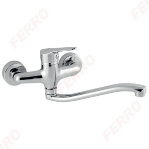 Baterie perete lavoar/spalator Iris New, crom fara accesorii - 94470,0